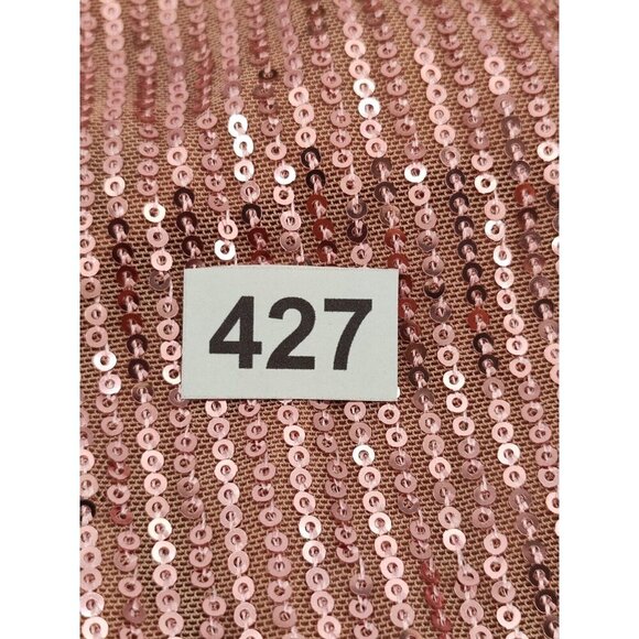 Lulus Party in Style Sequin Sleeveless Mini Lined Light Pink V Neck Dress Size M - Picture 11 of 11